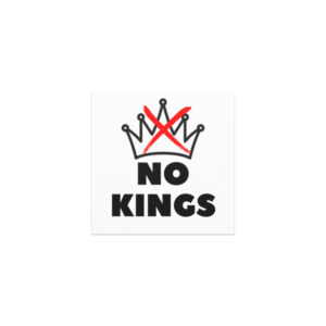 No Kings Car Magnet